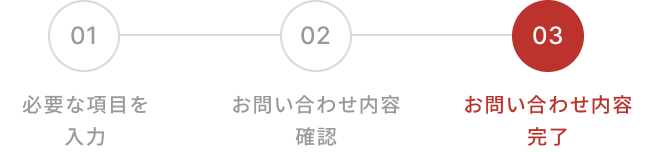 お問い合わせ内容完了。お問い合わせ内容確認。お問い合わせ内容完了。現在のページはお問い合わせ内容完了