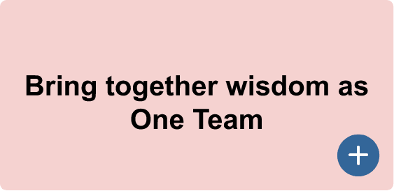 Bring together wisdom as One Team