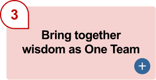 (3) Bring together wisdom as One Team